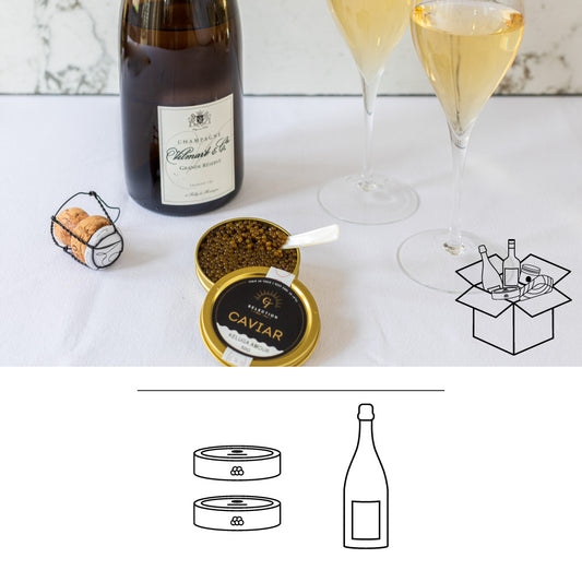 5. Keluga Amour kaviaar met champagne